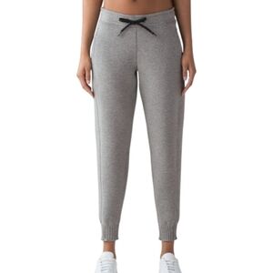 Lululemon NTS Jogger Size 10 Heathered Grey Sweat Wicking Breathable